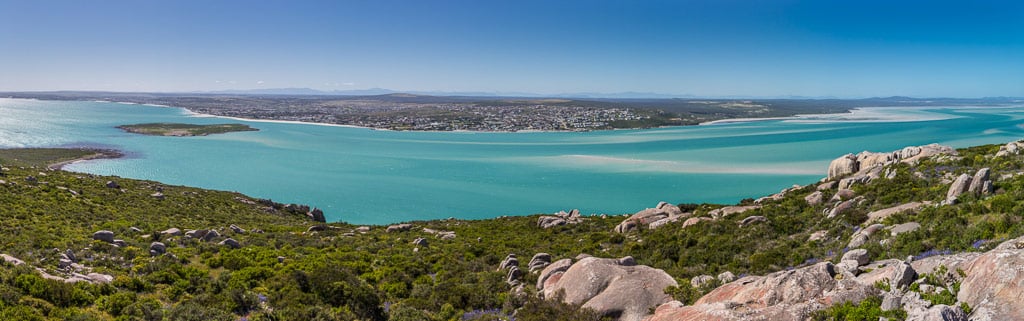 le acque turchesi della bellissima laguna di langebaan